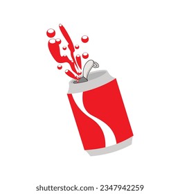Hacer un arte profesional de Soda Can Vector 