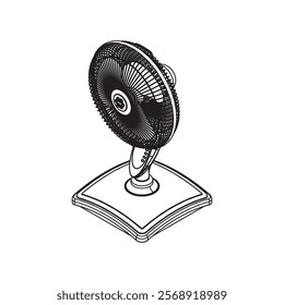 Make a Professional Stand Fan Vector