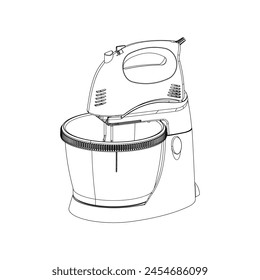 Make a Professional Stand Mixer Vector Art