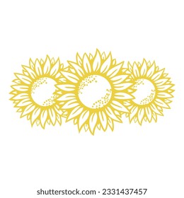 Make a Professional Sunflower Vector Icon