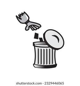 Make a Professional Trash Icon Vector