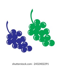 Make a Professional Vector Grapes Green Grapes Blue Grapes