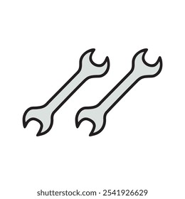 Erstellen Sie einen professionellen Schraubenschlüssel Symbol Vektor