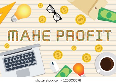 Make profit vector concept design