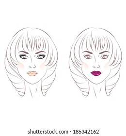 Make Up Samples: Accents on Eyes and on Lips