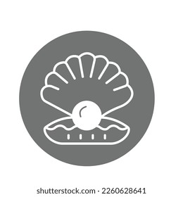 Make up seashell Vector Icon easily modified


