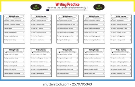 Make a Sentence Activity Worksheet