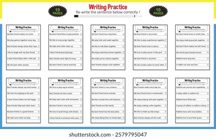 Make a Sentence Activity Worksheet