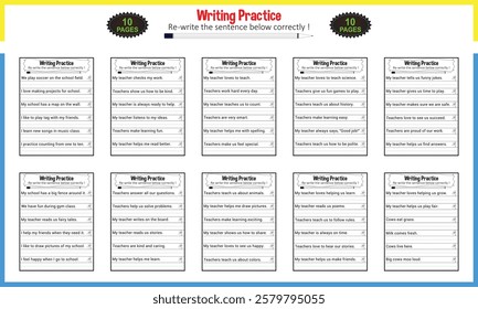 Make a Sentence Activity Worksheet