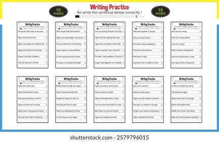 Make a Sentence Activity Worksheet