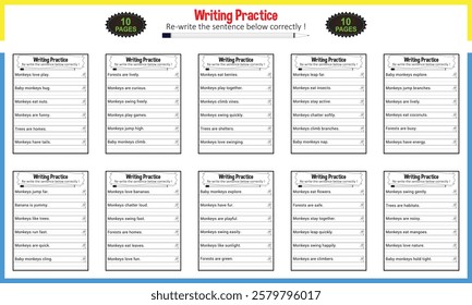 Make a Sentence Activity Worksheet