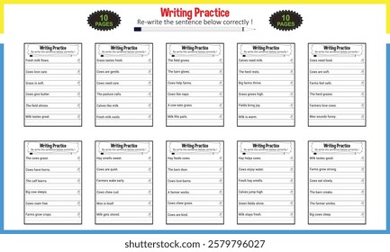 Make a Sentence Activity Worksheet