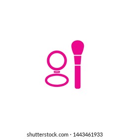 make up set design icon flat