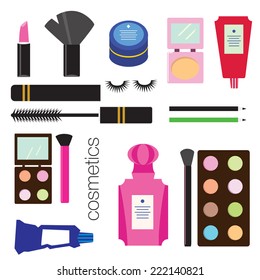 Make up set. Vector Eps 10.