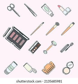 Herramientas de maquillaje y cuidado de la piel
