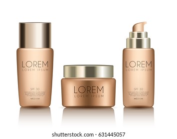 Make Up and Skincare Packaging Template : Vector Illustration