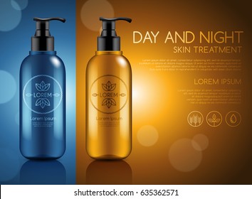 Make Up and Skincare Packaging Template : Vector Illustration