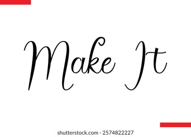 Make It spirit quote modiren text typography