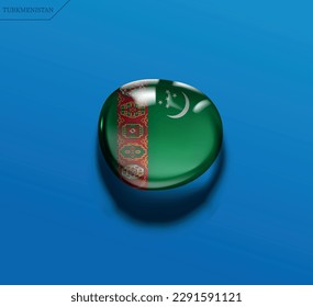 Make a splash with your designs! Download Turkmenistan water drop vector file and add a patriotic touch to your graphics.