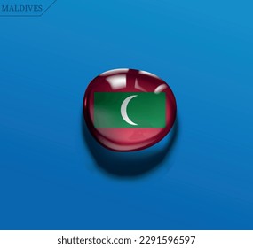 Make a splash with your designs! Download Maldives water drop vector file and add a patriotic touch to your graphics.