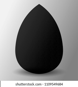 Make Up Sponge for Cosmetic Blending. Premium Beauty Sponge Makeup Blender for Powder, Concealer and Foundation Applicator. Vector illustration mockup.