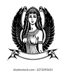 Haga una declaración con nuestra ilustración del logotipo de Cleopatra. Este diseño majestuoso e intemporal presenta a la icónica reina de Egipto, con poder, belleza y sofisticación exuberantes