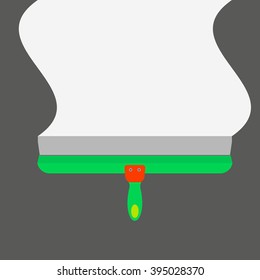 Make straight spatula wall