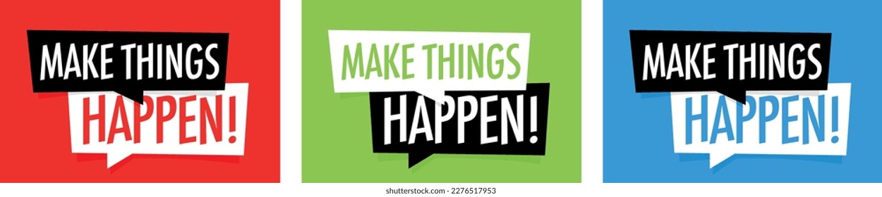 Make things happen on speech bubble