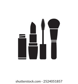 make up tool icon vector styles silhouette