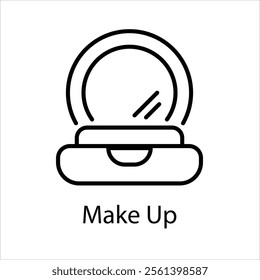 Make Up Vector icon stock illustration