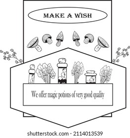 Make a wish banner. An item from the shop of the witch.