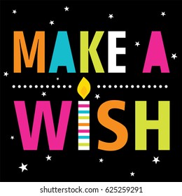 Make a wish birthday design