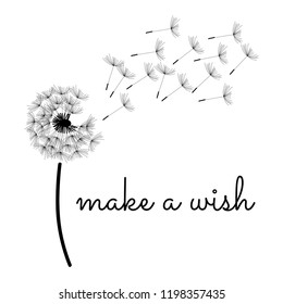 dandelion make a wish template