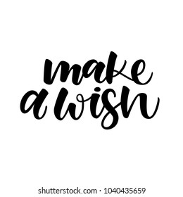 MAKE A WISH | GREETING HAND LETTERING