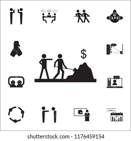 make work icon. Conversation and Friendship icons universal set for web and mobile