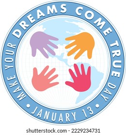 Make Your Dream Come True Day Banner Design illustration