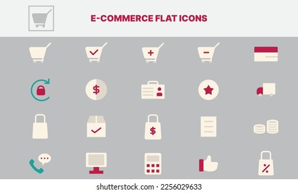 Make your online store stand out with our beautifully designed E-Commerce Icon Pack.