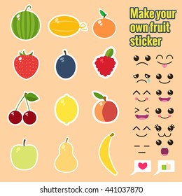 Make your own fruit sticker