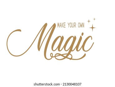 make your own magic lettering