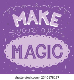 Make your own magic lettering for media, poster