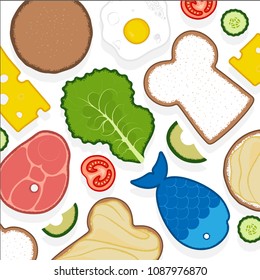Make your own sandwich vector pack