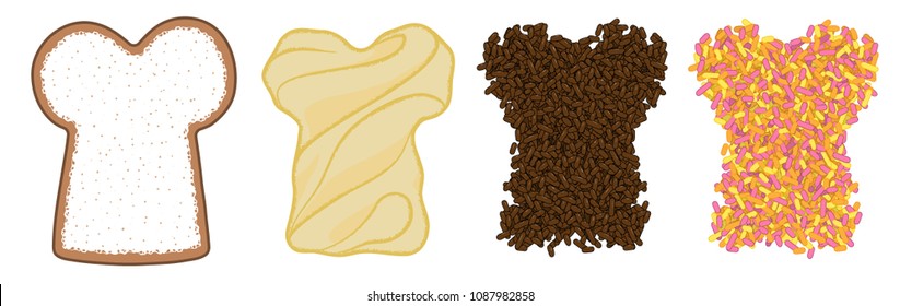 Make your own sandwich vector pack - sprinkle expansion