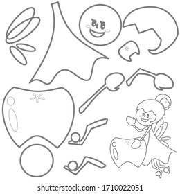 Make your own tooth fairy . a little activity good for kid’s hands and brain practice.perfect for children stay home . Inside activity for kindergarten and elementary school students. 