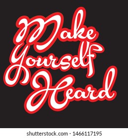 Make yourself hard
logo design,typography design,vintage design