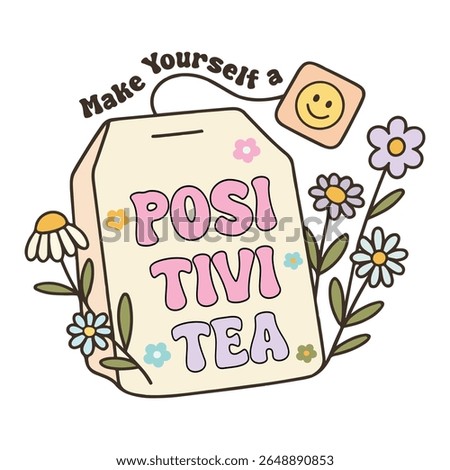 Make Yourself a Positivi - mentalh T-shirt vector, Self Love illustration, Self Care Quotes, Funny Health Care shirt, Health Awareness Art