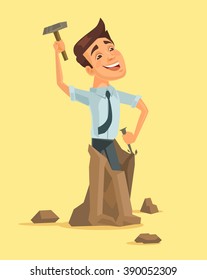 Make yourself. Vector flat illustration