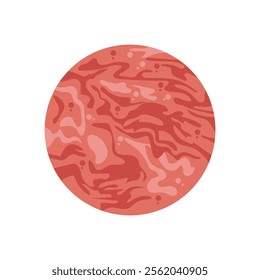 Makemake Planet, Space Vector Illustration, Isolated