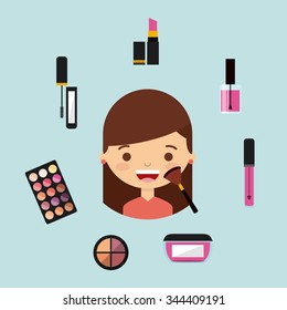 makeover female design, vector illustration eps10 graphic 