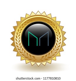 Maker Cryptocurrency Coin Gold Badge Medal Award