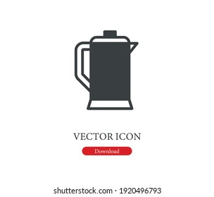 Maker icon vector. Linear style sign for mobile concept and web design. Symbol illustration. Pixel vector graphics - Vector
